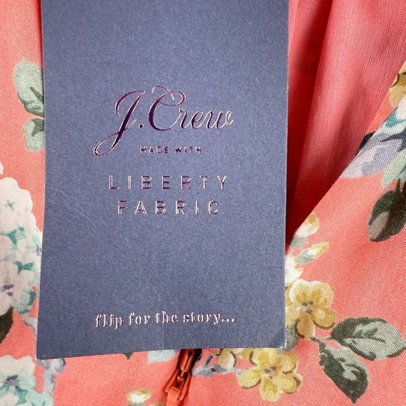 J.CREW Floral Josephine Jumpsuit Size 8 Liberty Fabric Wide Leg Womens NWT - Picture 3 of 14
